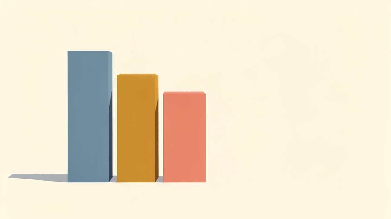 A simple bar chart made of three-dimensional blocks, with one block highlighted in amber, representing different rate-influencing factors.